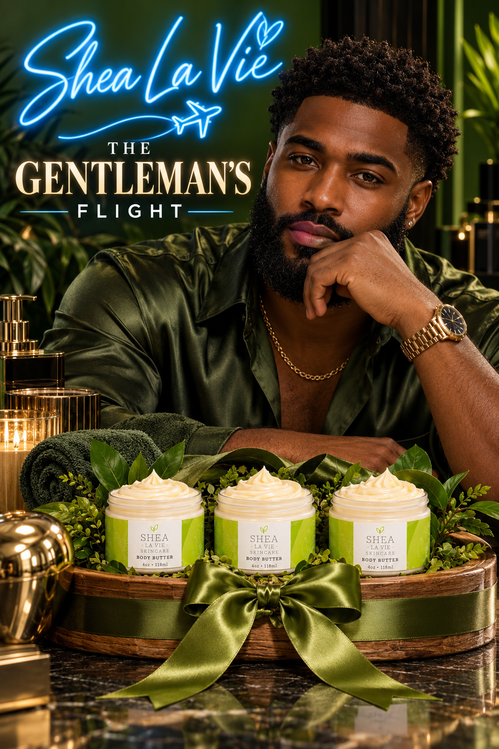The Gentleman’s Butter Flight 🖤✈️