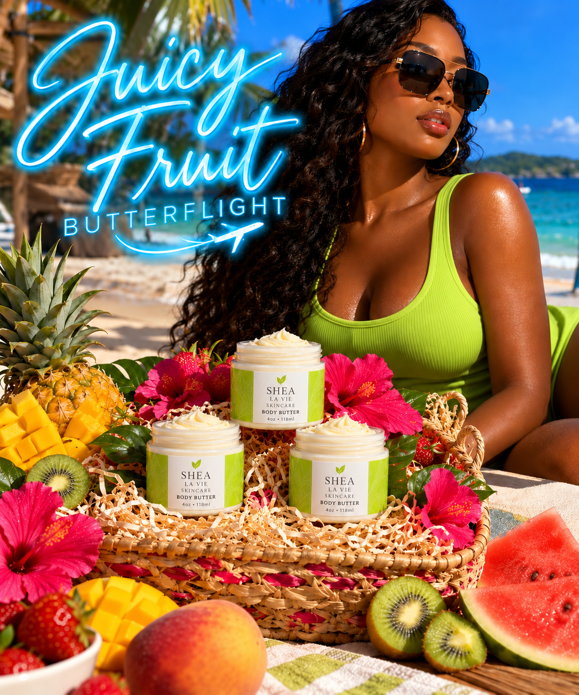 The Juicy Fruit Butter Flight🍉🍍 ✈️